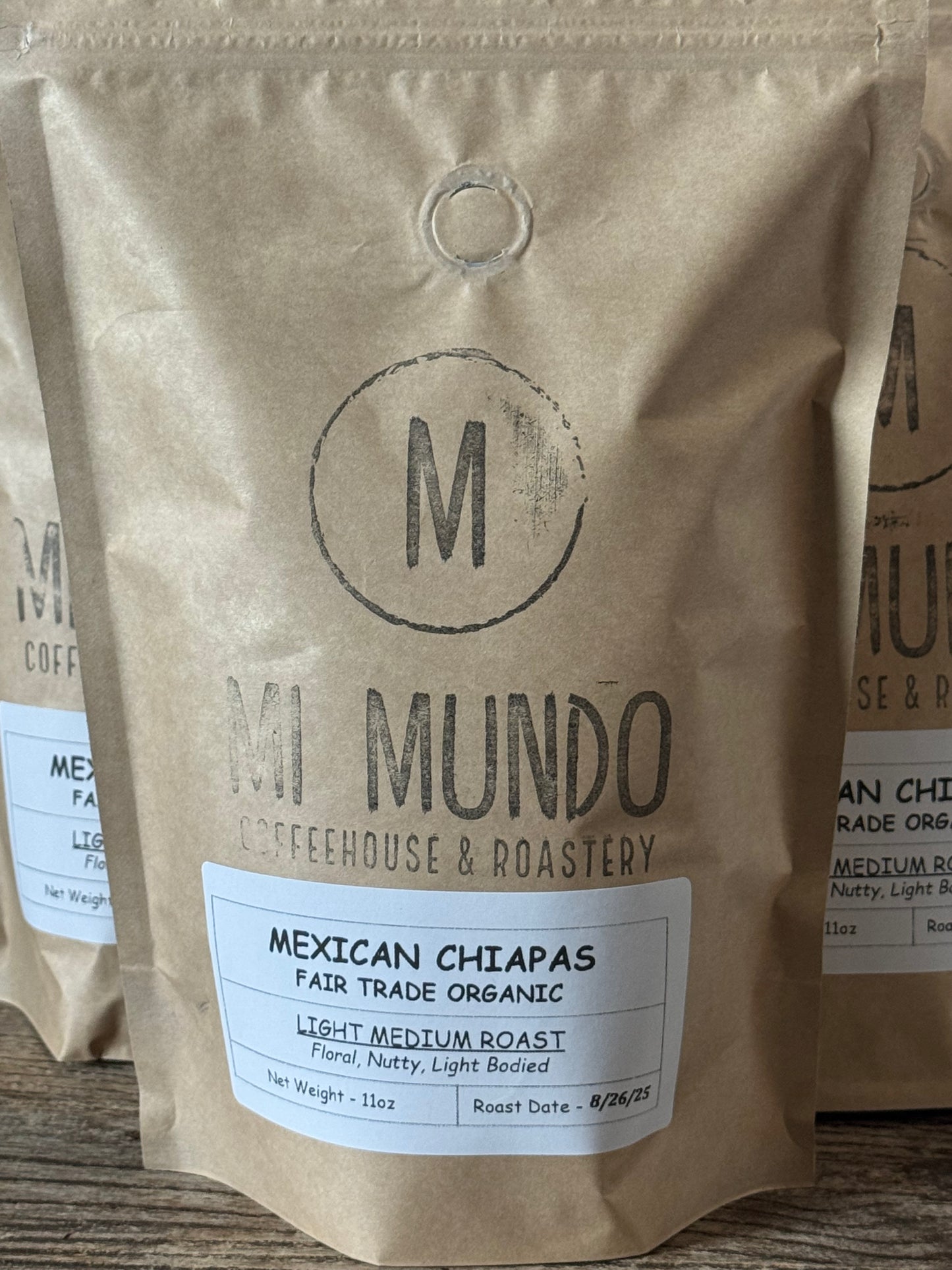 Organic Mexican Chiapas Light Roast Coffee Beans - 11 oz