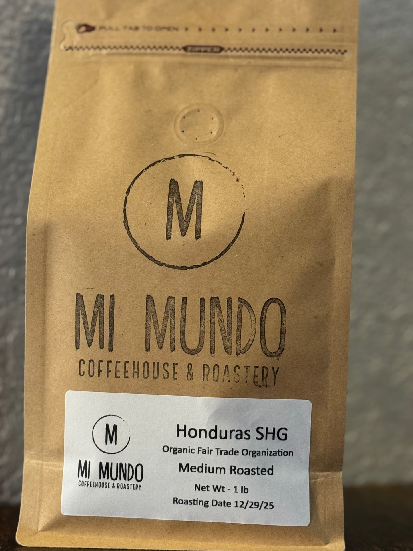 Organic Honduras Medium Roast Coffee beans - 1 lbs