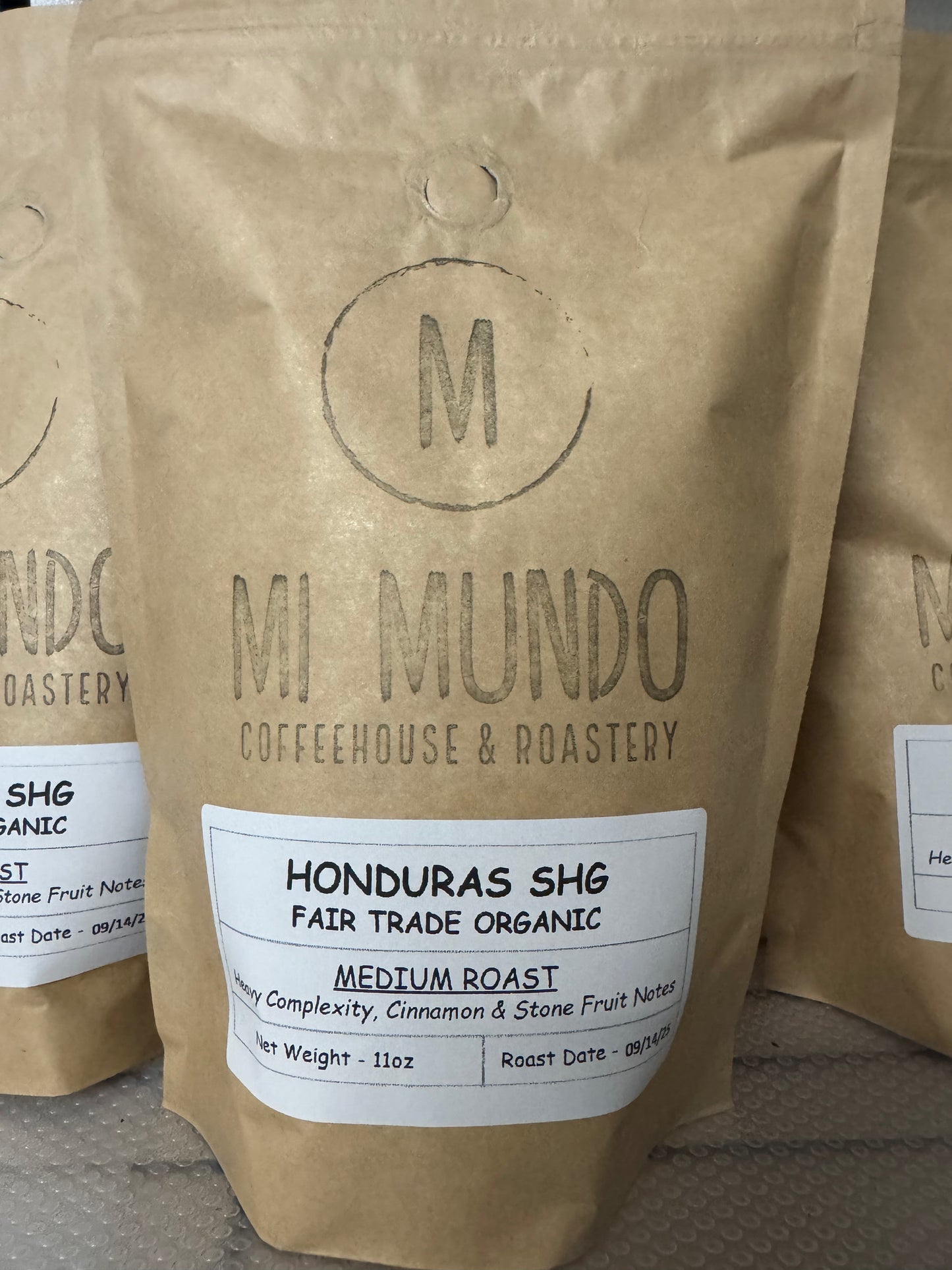 Organic Honduras Medium Roast Coffee beans - 11 oz