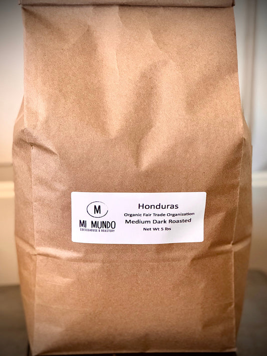 Organic Honduras Medium Roast Coffee beans - 5 lbs