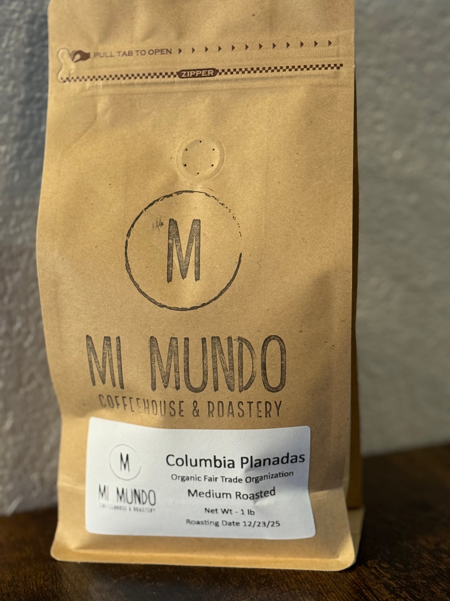 Organic Columbia Medium Roast Coffee beans - 1 lb